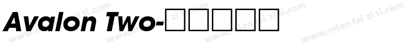 Avalon Two字体转换